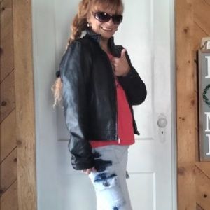 Women’s Wilson Leather Moto Jacket Size M